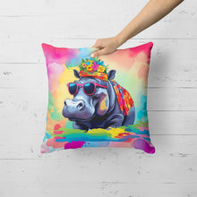 Load image into Gallery viewer, Hippie Animal Hippopotamus Throw Pillow