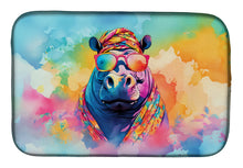 Load image into Gallery viewer, Hippie Animal Hippopotamus Dish Drying Mat