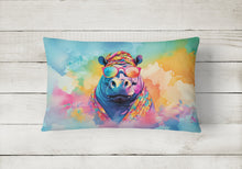 Load image into Gallery viewer, Hippie Animal Hippopotamus Throw Pillow