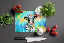 Load image into Gallery viewer, Hippie Animal Cow Glass Cutting Boards – Durable, Decorative Kitchen Art