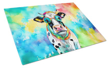 Load image into Gallery viewer, Hippie Animal Cow Glass Cutting Boards – Durable, Decorative Kitchen Art