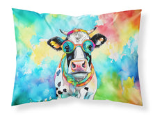 Load image into Gallery viewer, Hippie Animal Cow Standard Pillowcase – Artistic Decorative Front, White Back