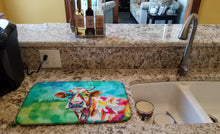 Load image into Gallery viewer, Hippie Animal Cow Dish Drying Mat