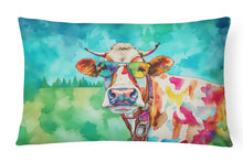 Load image into Gallery viewer, Hippie Animal Cow Throw Pillow