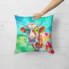 Load image into Gallery viewer, Hippie Animal Cow Throw Pillow