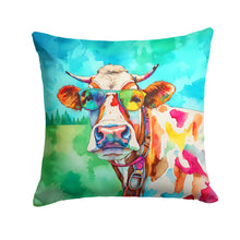 Load image into Gallery viewer, Hippie Animal Cow Throw Pillow