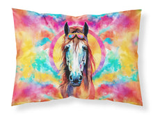Load image into Gallery viewer, Hippie Animal Horse Standard Pillowcase – Artistic Decorative Front, White Back