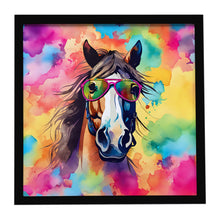 Load image into Gallery viewer, Hippie Animal Horse Framed Metal Print