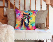 Load image into Gallery viewer, Hippie Animal Horse Throw Pillow - 14x14 Decorative Pillow – Art for Your Home &amp; Patio