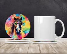 Load image into Gallery viewer, Hippie Animal Horse Large Sandstone Coasters Pack of 4