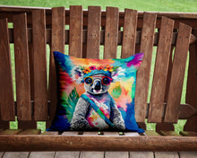 Load image into Gallery viewer, Hippie Animal Koala Throw Pillow - 14x14 Decorative Pillow – Art for Your Home &amp; Patio