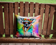 Load image into Gallery viewer, Hippie Animal Koala Throw Pillow - 14x14 Decorative Pillow – Art for Your Home &amp; Patio
