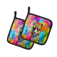Load image into Gallery viewer, Hippie Animal Leopard Pot Holders - Set of 2 Decorative Kitchen Helpers | Made in the USA