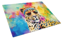 Load image into Gallery viewer, Hippie Animal Leopard Glass Cutting Boards – Durable, Decorative Kitchen Art
