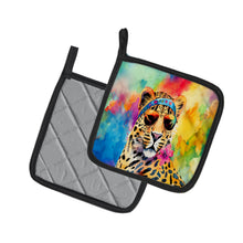 Load image into Gallery viewer, Hippie Animal Leopard Pot Holders - Set of 2 Decorative Kitchen Helpers | Made in the USA
