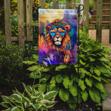 Load image into Gallery viewer, Lion Garden Flag - Hippie Aniimals - Animal-Themed Yard Decor