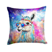 Load image into Gallery viewer, Hippie Animal Llama Throw Pillow - 14x14 Decorative Pillow – Art for Your Home &amp; Patio