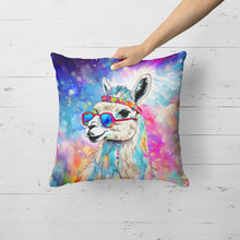 Load image into Gallery viewer, Hippie Animal Llama Throw Pillow