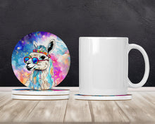 Load image into Gallery viewer, Hippie Animal Llama Large Sandstone Coasters Pack of 4