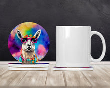 Load image into Gallery viewer, Hippie Animal Llama Large Sandstone Coasters Pack of 4