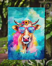 Load image into Gallery viewer, Malvi Cow Garden Flag - Hippie Aniimals - Animal-Themed Yard Decor