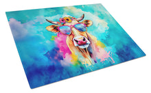 Load image into Gallery viewer, Hippie Animal Malvi Cow Glass Cutting Boards – Durable, Decorative Kitchen Art