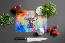 Load image into Gallery viewer, Hippie Animal Moose Glass Cutting Boards – Durable, Decorative Kitchen Art