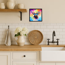 Load image into Gallery viewer, Hippie Animal Moose Framed Metal Print