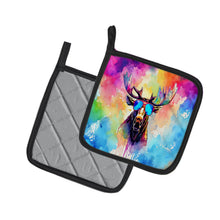 Load image into Gallery viewer, Hippie Animal Moose Pot Holders - Set of 2 Decorative Kitchen Helpers | Made in the USA