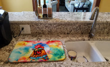 Load image into Gallery viewer, Hippie Animal Red Rooster Dish Drying Mat