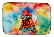 Load image into Gallery viewer, Hippie Animal Red Rooster Dish Drying Mat