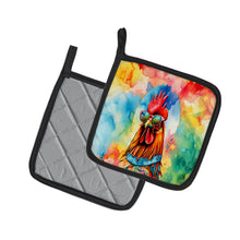 Load image into Gallery viewer, Hippie Animal Red Rooster Pot Holders - Set of 2 Decorative Kitchen Helpers | Made in the USA