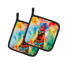 Load image into Gallery viewer, Hippie Animal Red Rooster Pot Holders - Set of 2 Decorative Kitchen Helpers | Made in the USA