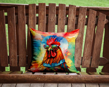 Load image into Gallery viewer, Hippie Animal Red Rooster Throw Pillow - 14x14 Decorative Pillow – Art for Your Home &amp; Patio