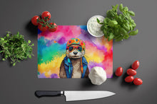 Load image into Gallery viewer, Hippie Animal Otter Glass Cutting Boards – Durable, Decorative Kitchen Art