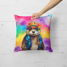 Load image into Gallery viewer, Hippie Animal Otter Throw Pillow