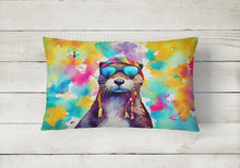 Load image into Gallery viewer, Hippie Animal Otter Throw Pillow