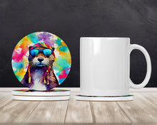 Load image into Gallery viewer, Hippie Animal Otter Large Sandstone Coasters Pack of 4