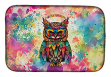 Load image into Gallery viewer, Hippie Animal Owl Dish Drying Mat