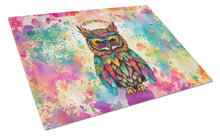 Load image into Gallery viewer, Hippie Animal Owl Glass Cutting Boards – Durable, Decorative Kitchen Art