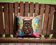 Load image into Gallery viewer, Hippie Animal Owl Throw Pillow - 14x14 Decorative Pillow – Art for Your Home &amp; Patio