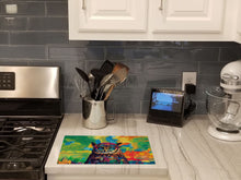 Load image into Gallery viewer, Hippie Animal Owl Glass Cutting Boards – Durable, Decorative Kitchen Art