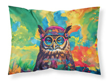 Load image into Gallery viewer, Hippie Animal Owl Standard Pillowcase – Artistic Decorative Front, White Back