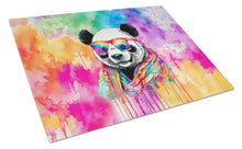 Load image into Gallery viewer, Hippie Animal Panda Glass Cutting Boards – Durable, Decorative Kitchen Art