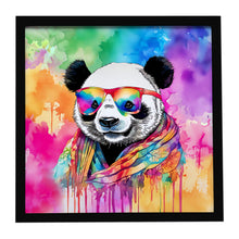 Load image into Gallery viewer, Hippie Animal Panda Framed Metal Print