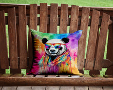 Load image into Gallery viewer, Hippie Animal Panda Throw Pillow - 14x14 Decorative Pillow – Art for Your Home &amp; Patio