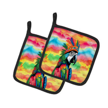 Load image into Gallery viewer, Hippie Animal Parrot Pot Holders - Set of 2 Decorative Kitchen Helpers | Made in the USA