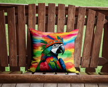 Load image into Gallery viewer, Hippie Animal Parrot Throw Pillow - 14x14 Decorative Pillow – Art for Your Home &amp; Patio