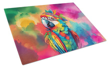 Load image into Gallery viewer, Hippie Animal Parrot Glass Cutting Boards – Durable, Decorative Kitchen Art