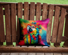 Load image into Gallery viewer, Hippie Animal Parrot Throw Pillow - 14x14 Decorative Pillow – Art for Your Home &amp; Patio